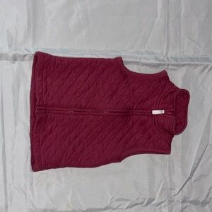 Chick Pea Maroon Quilted Vest for Kids